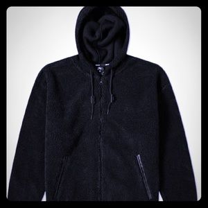 Nike sb Black Sherpa fleece zip up hoodie